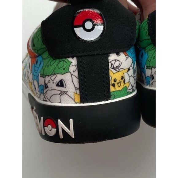 Pokemon Sneakers Men’s Size 9 Ground Up Canvas Low Top Colorful Shoes Squirtle - Picture 12 of 16